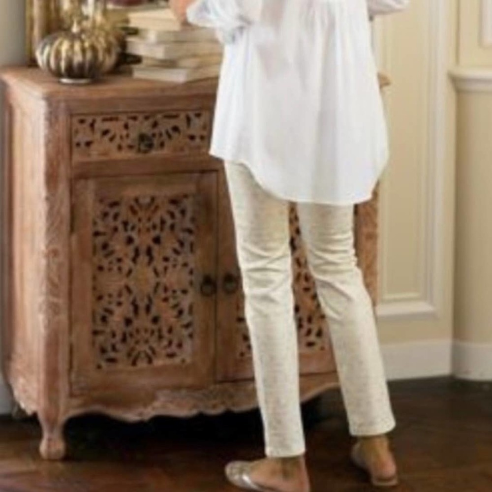 Soft Surroundings Midas Touch Gold Leggings S